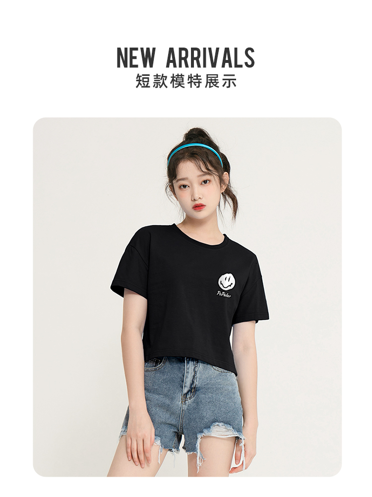 真维斯 女ins风印花圆领短袖 图6