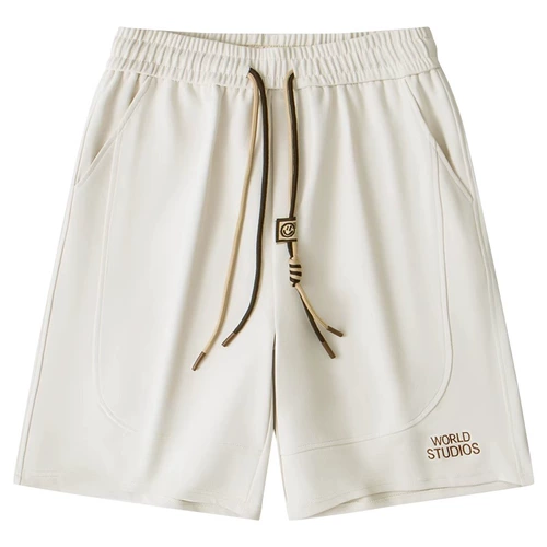 Шелковые летние тонкие шорты, пляжные штаны для отдыха