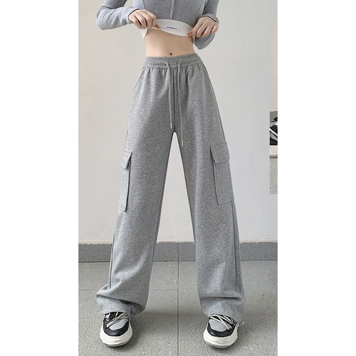 KF JeansWest, женская осень 2024, новый стиль, женская спортивная универсальная модная рабочая одежда, спортивные штаны с регулируемым краем