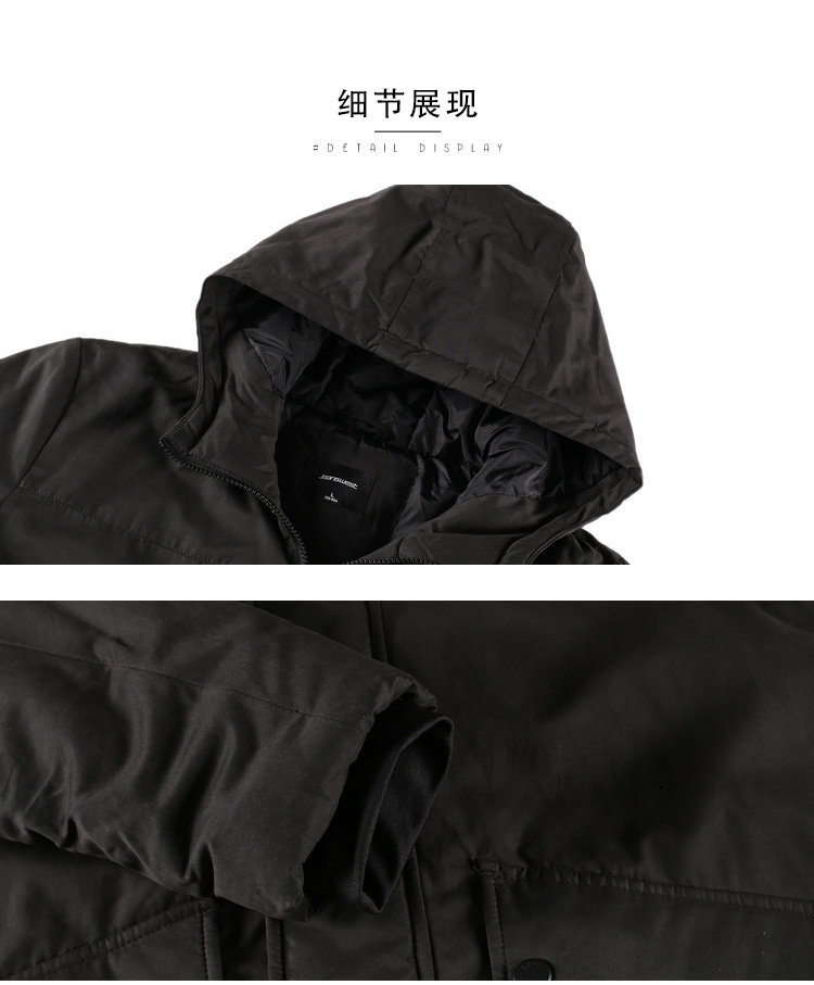 真维斯 男士加厚款 中长款工装棉服 图10