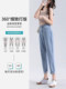 NG真维斯牛仔裤女2025夏季新款修身显瘦莱赛尔天丝薄款高腰九分裤