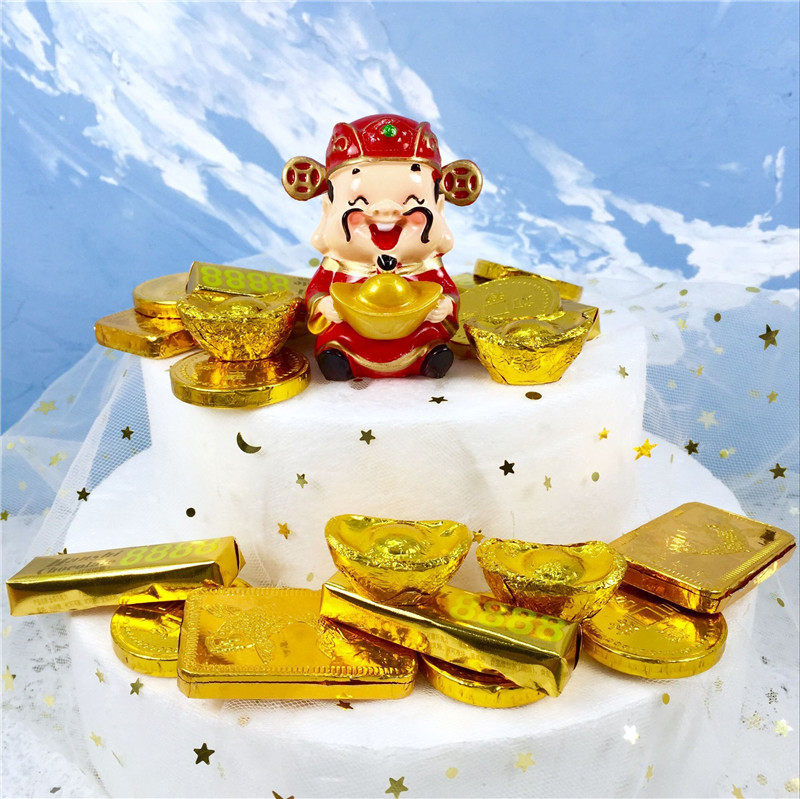 Cake Fittings Birthday Cake Decorated Cake Chocolate Copper Money Cost Money Cost and Cake Decoration