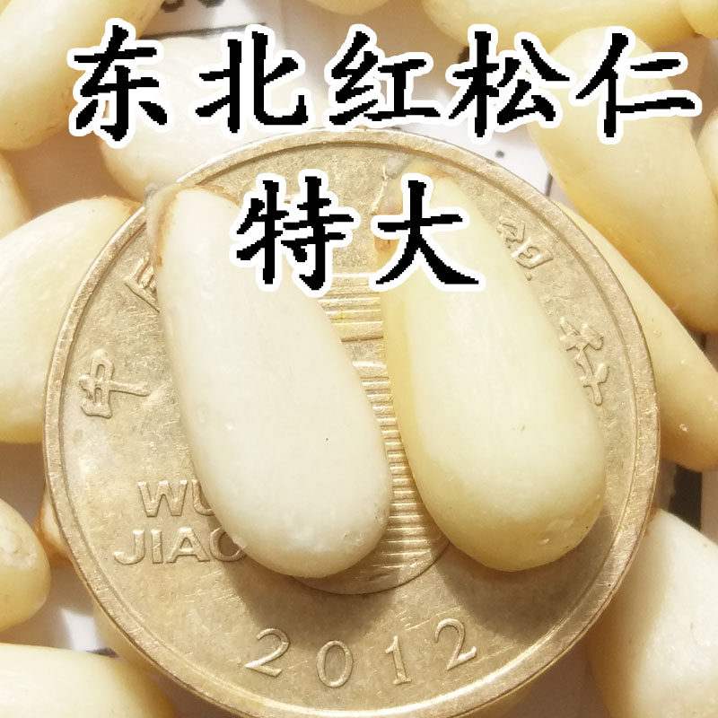 Changbai Mountain wild extra large granules of red pine nuts new goods Northeast red pine nuts 250 grams Buy 1 piece
