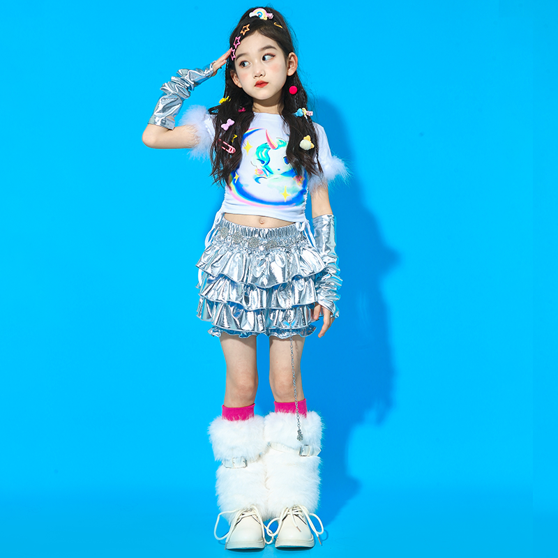 Праздничный женский сценический костюм K-pop группы, женская одежда, комплект, платье для горячей девушки, для чирлидинга