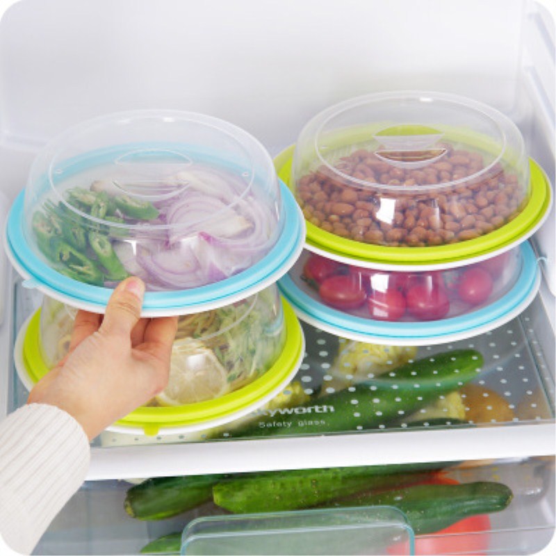 Refrigerator bowl cover refreshing cover meal cover insulated cover microwave heating anti-oil cover close cover silicone 2 only fit