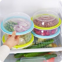 Refrigerator bowl cover fresh cover food cover heat preservation cover microwave oven heating oil proof cover sealing cover silicone 2 sets