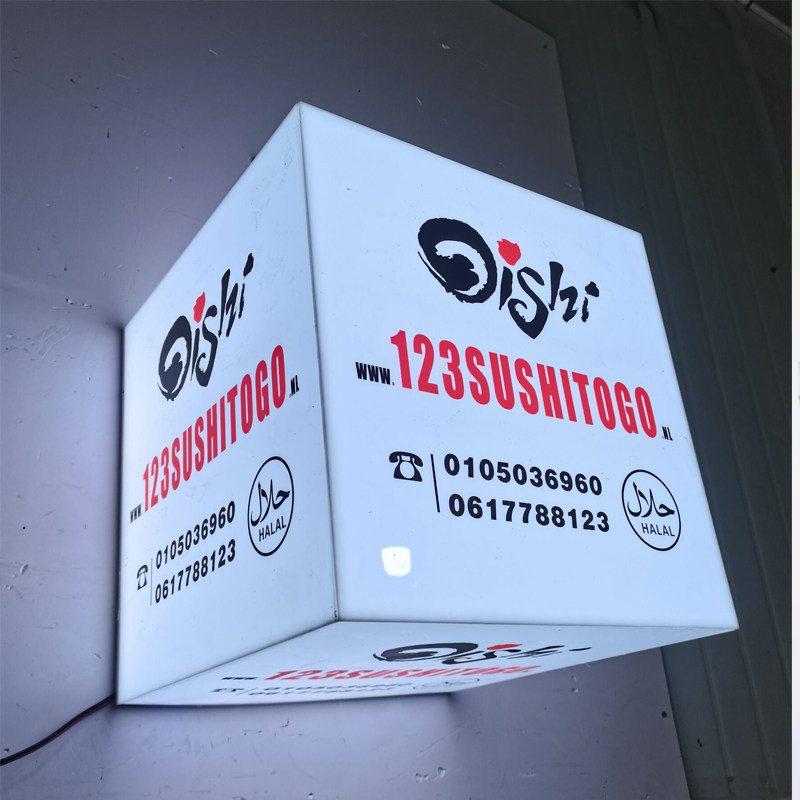 Acrylic light box billboard signboard custom door head display board luminous door number outdoor waterproof sign custom