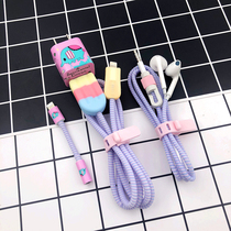 Apple Creative Ice Cream Data Cable Cover Charger Cord Cord Headphones Cord Apple Winder