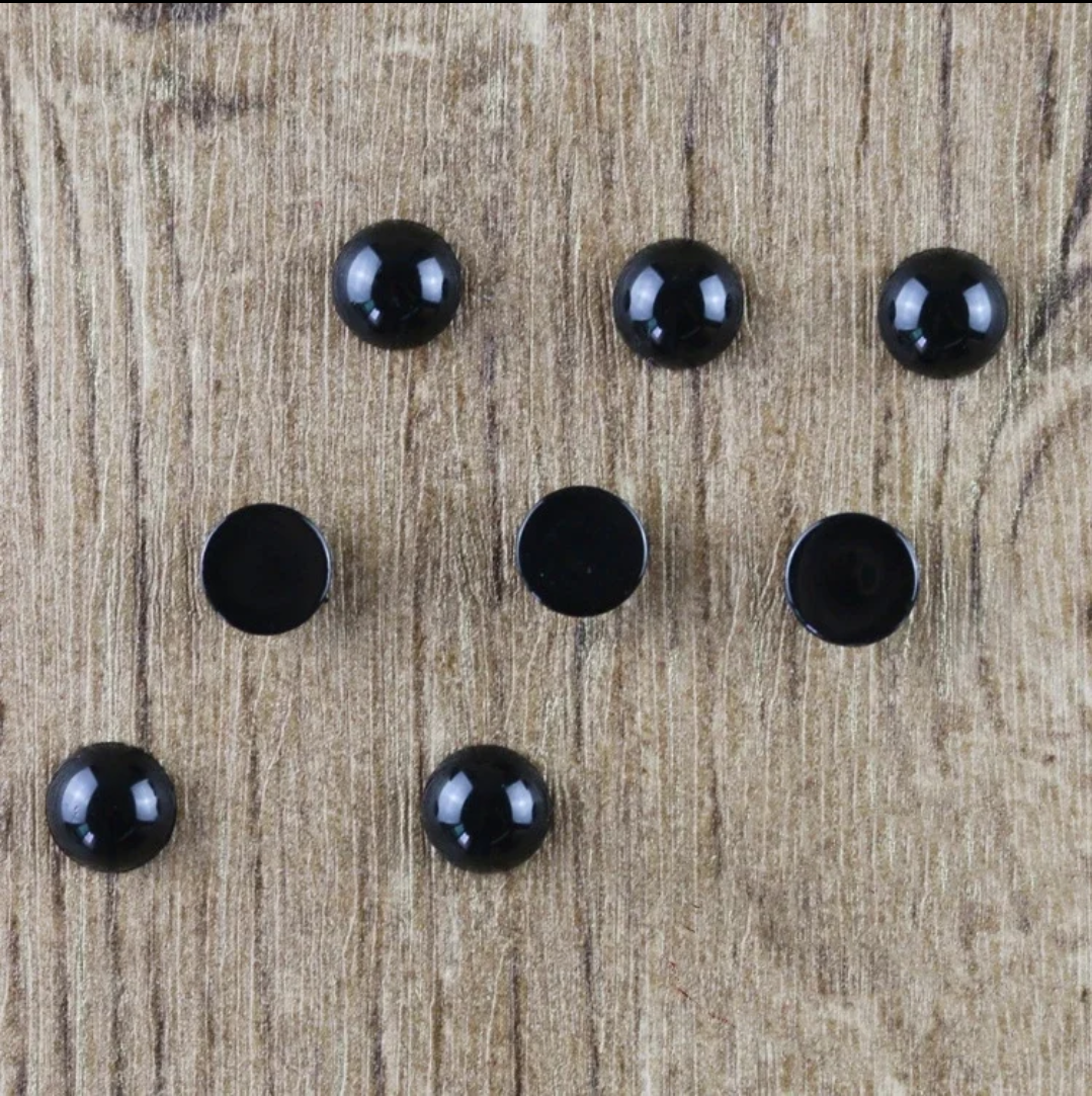 Flat bottom Animals doll Eye threaded eyes Straight eye hand-made diy patches