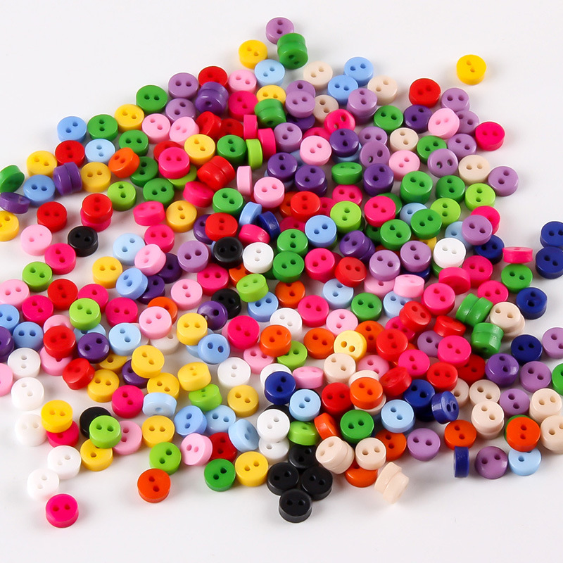 Resin mini button colorful handmade diy button decoration material