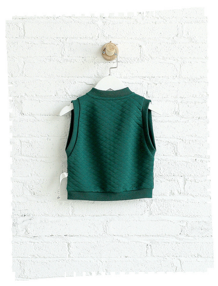Mayas bé vest mùa xuân và mùa thu mỏng phần 1-3 tuổi bé trai dây kéo áo len trẻ em vest vest quan ao babi