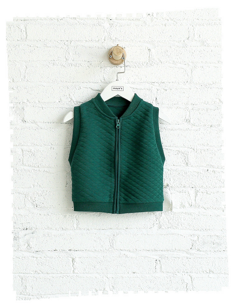 Mayas bé vest mùa xuân và mùa thu mỏng phần 1-3 tuổi bé trai dây kéo áo len trẻ em vest vest quan ao babi