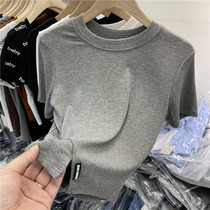 The Eurostock design senses the swing open fork short section High waist thread Little shirts women 2022 summer fit new short sleeves T-shirt blouses