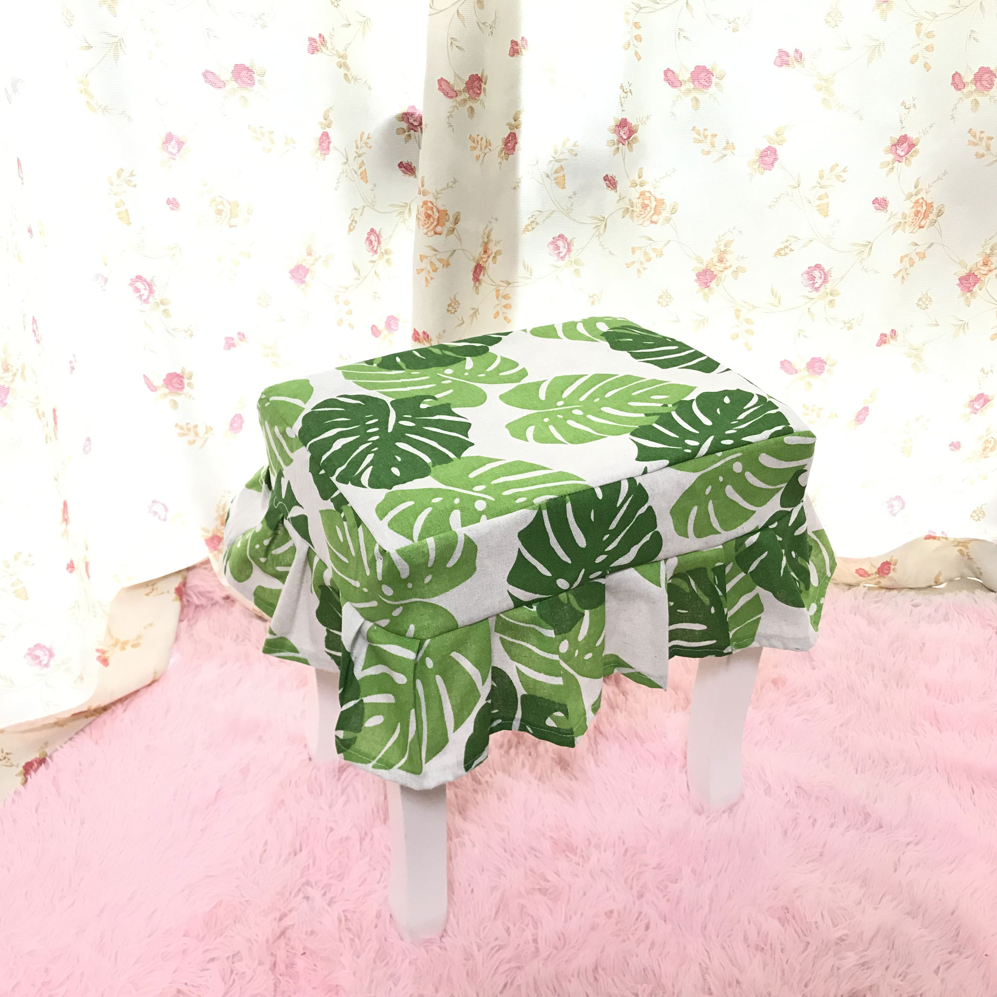 Customized new linen household cosmetic bench cover for fabric bench coat piano chair dresser cover