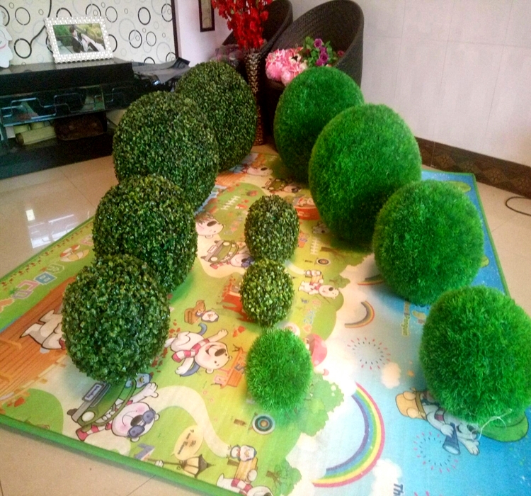 Mô phỏng cỏ bóng nhựa nhân tạo bóng trang trí Milan cỏ mái trang trí hoa treo hoa trần cỏ bóng - Hoa nhân tạo / Cây / Trái cây cây oliu giả