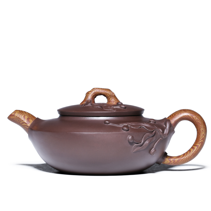 Mingyuan tea pot of yixing it pure manual undressed ore purple clay teapot decals tea authentic famous kung fu