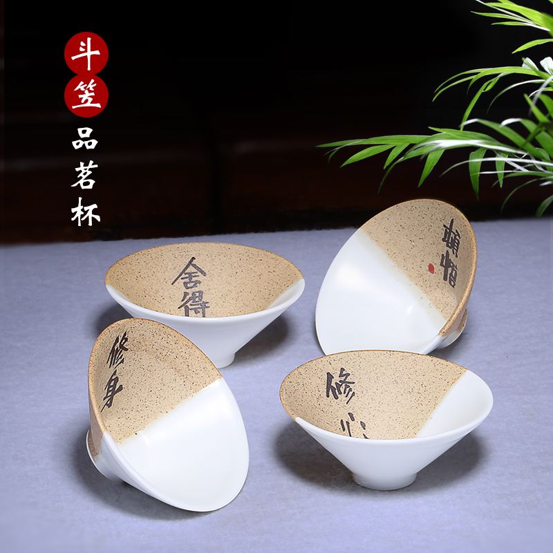 Mingyuan tea pot are all checking ceramic tea at upstream, hand - made freehand brushwork in traditional Chinese ancient personal kung fu tea cups