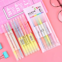 Шесть разбитых двухграданных флуоресцентных ручек (3 упаковки)