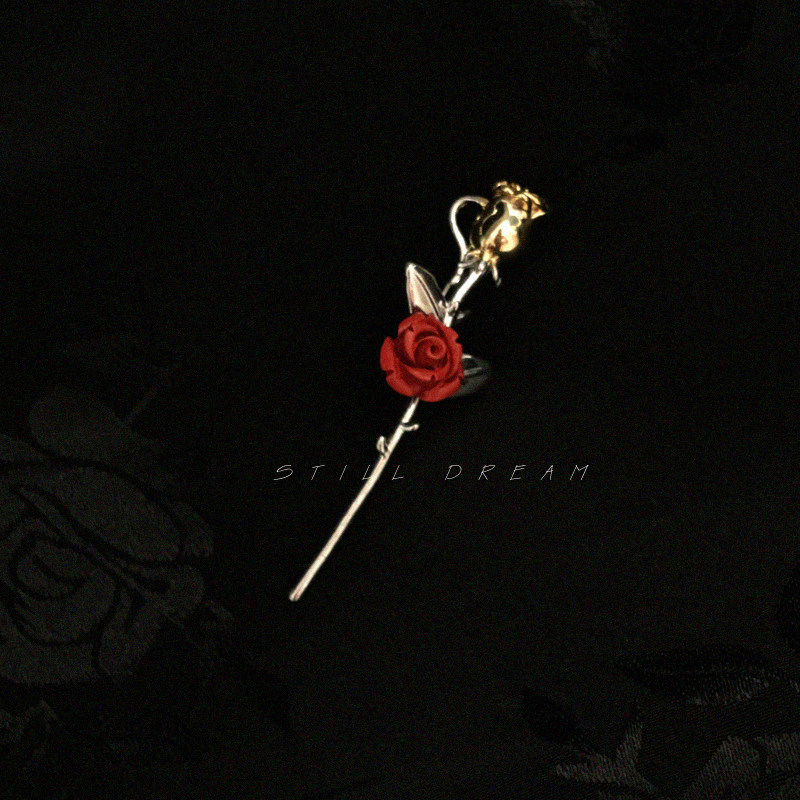 Still Dream The Little Prince's Rose Sweater Pin Suit Corsage Metal Brooch Women's Necklace Accessories