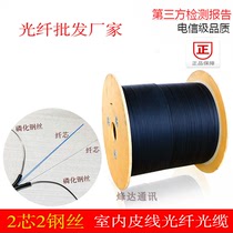 Carrier-grade indoor household single-mode dual-core fiber optic leather line Cable 2-core 2-wire butterfly leather line Fiber optic line GB