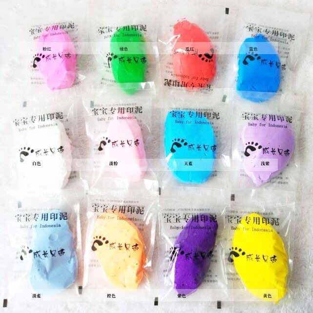 (4 packs of delivery) baby printing mudpad hand foot printing pad baby printing muddy foot printing treasure mud