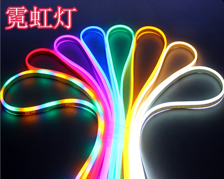 12V 24V2835 flexible neon LED light with patch highlight living room advertising sign outdoor waterproof soft light strip