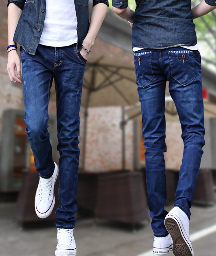 Jeans pour adolescent pieds Slim pour Quatre saisons - Ref 1461284 Image 22
