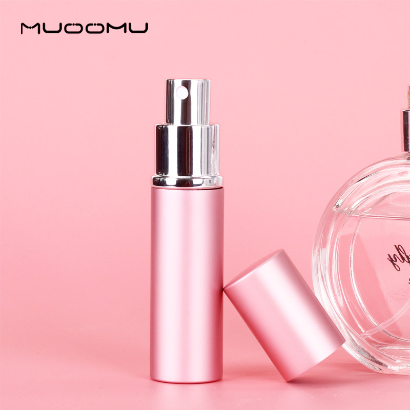 Perfume sub-bottling aluminum tube high-end 10ml spray bottle glass travel press small spray bottle portable perfume bottle empty bottle