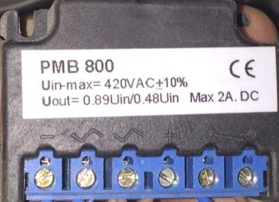 PMB 800 420VAC 2A Motor Brake Rectifier