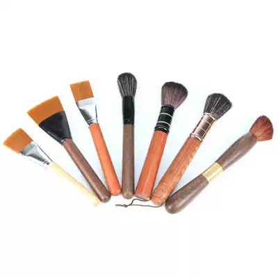 Yidaoyuan tea set Log large pot raising pen Rosewood Ebony pot raising pen Purple sand pot brush large pen