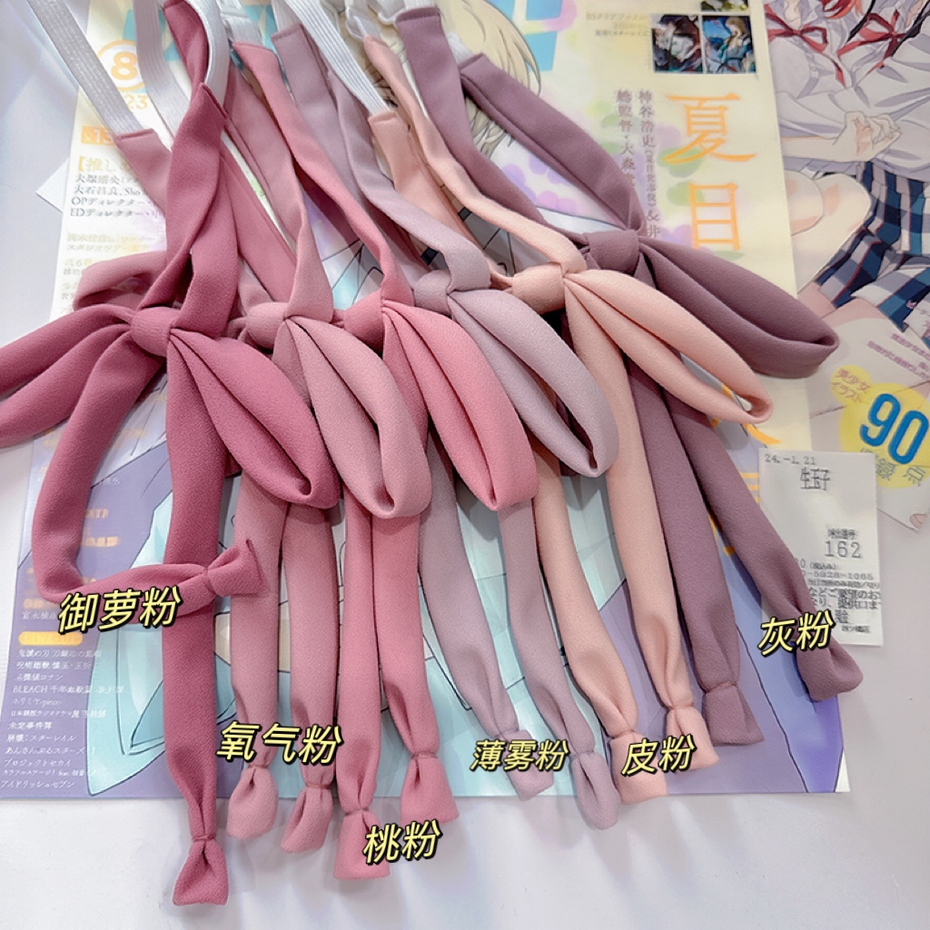 アスカ同級生無料無地ネクタイロープライトオンガールベル武道同じスタイルアニメjk蝶ネクタイ日本女の子