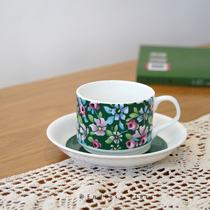 ES) Medieval style retro floral bone china coffee cups and saucers French afternoon tea cups and saucers set ins flower tea cups