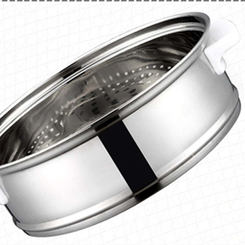 Stainless steel steamer steamer Steamed Vegetable Insulation Water Steam Cage Small Cage Ladle Water Dumplings Hot Rice Steamed Tray Grate single double layer