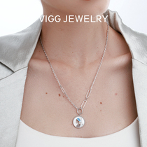 VIGG Wearing Pearls Teenage Girl Necklace Womens Sweater Chain Advanced Design Sensation 2022 New Fashion Pendant