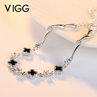 Bốn lá cỏ ba lá sterling silver ladies bracelet mô hình thời trang nữ 2018 mới của Hàn Quốc phiên bản của Sen loạt Swarovski zirconium vòng đeo tay vòng gỗ huyết rồng