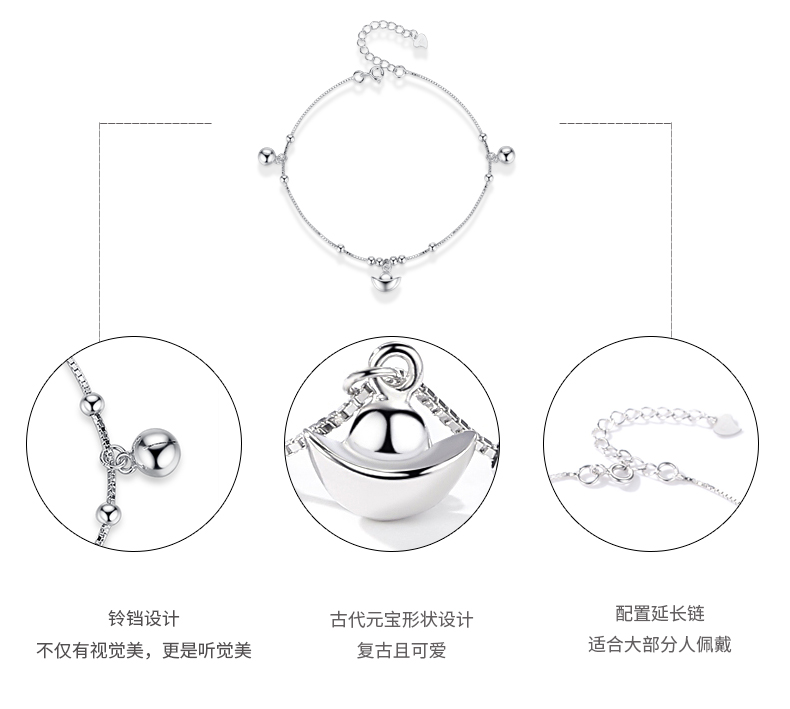 Chaine de cheville Femme VIGG en Argenterie - Ref 3104968 Image 15