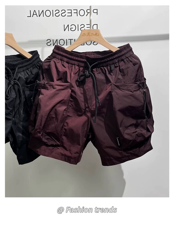 Functional Style Large Pocket Cargo Shorts for Men, Summer Clearance, Cool and Quick-Drying, Wide-Leg Outdoor Shorts, Trendy Five-Point Pants