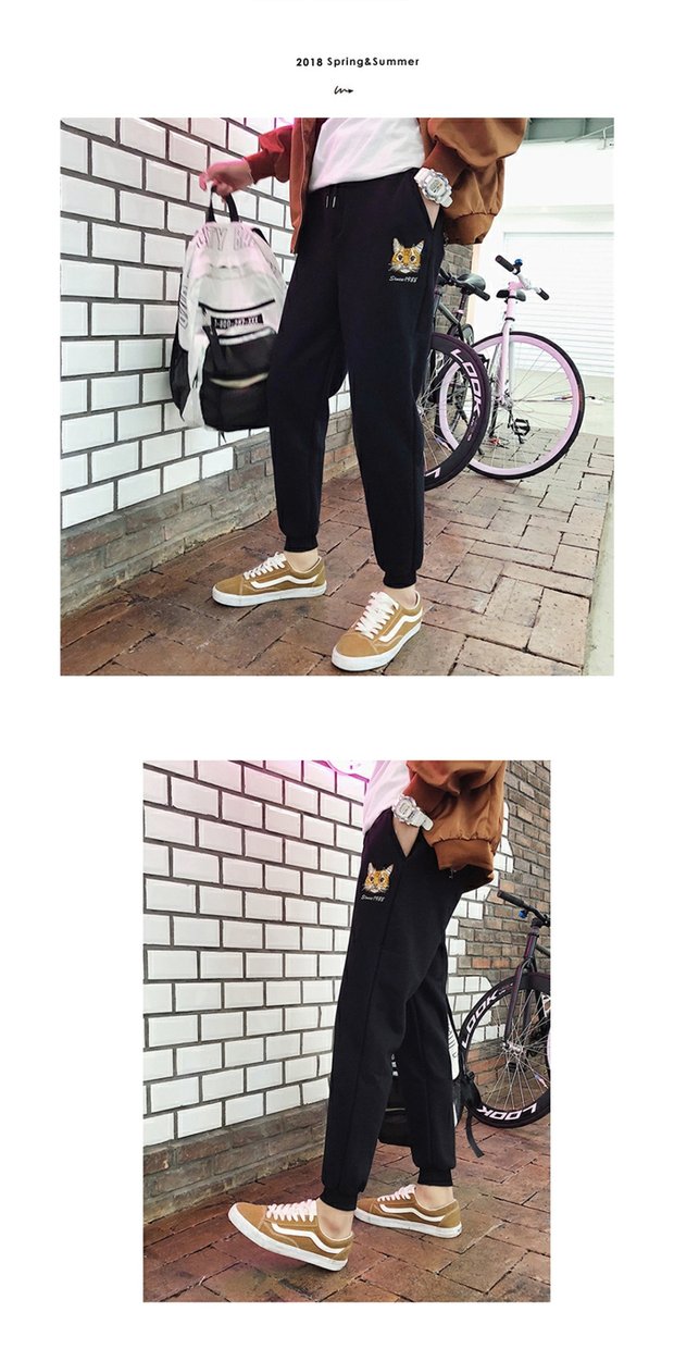 Siêu cháy quần thủy triều thương hiệu overalls nam chín điểm Phiên bản Hàn Quốc của xu hướng hip hop thể thao quần âu chân quần áo nam hàng hiệu