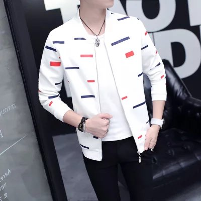 2017 người đàn ông mới của mùa hè Hàn Quốc phiên bản của áo khoác scorpion mùa thu áo khoác mỏng xu hướng mùa xuân và mùa thu thanh niên quần áo