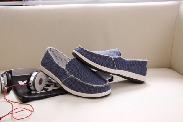 Giày vải Bắc Kinh cổ nam mùa hè đế thấp đế bệt một đôi giày lười giày vải thời trang giày thường - Giày thấp giày sneaker nam chính hãng