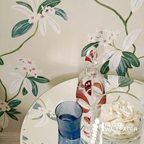 Sanderson UK original imported wallpaper non-woven wallpaper Oleander UK minimalist flower pattern