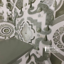British imported wallpaper British pure paper 115-2005-2006-2007 Plant maze