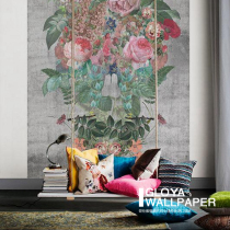 Sweden imported custom mural Flower Maniac wallpaper (1 8 meters x2 65 meters)