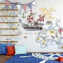 Columbine wallpaper map Unicorn Childrens Room Boys and Girls Non-woven large custom wall painting mural