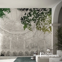 Italian GLAMORA wallpaper custom mural JARDIN DES PLANTES mural 3 5x2 65m