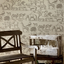 Columbia wallpaper British imported wallpaper British classical wallpaper Andrew Martin Ark Noahs Ark