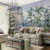Columbine wallpaper Babylonian American TV background wall living room bedroom non-woven custom wallpaper porch mural