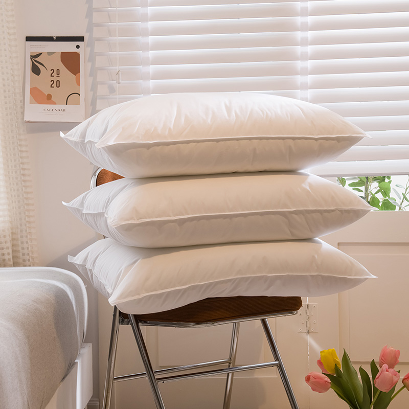 Classic All Cotton Soft Pillow Core Plume Cotton Pillow Core 5 Stars Hotel Standard Pillow White Pair Special Price