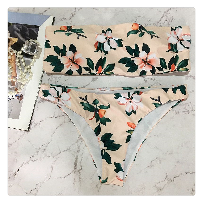 2018 mới AliExpress in bikini nữ gợi cảm chia áo tắm châu Âu và Hoa Kỳ bùng nổ người mẫu bikini bãi biển đồ bơi nữ