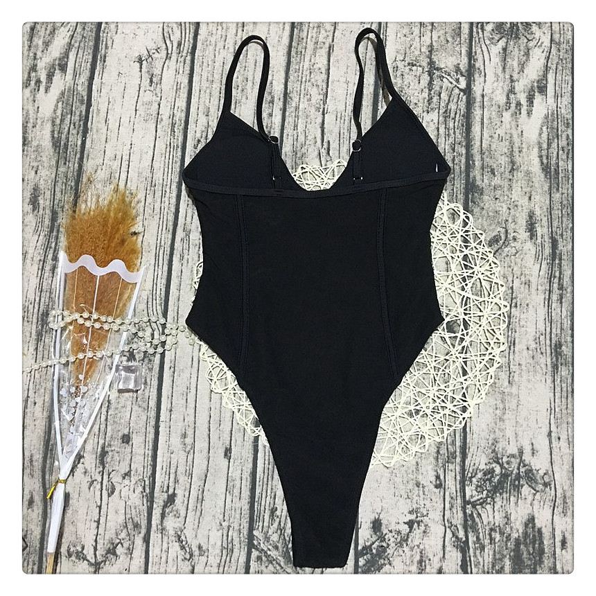 2018 Châu Âu và Mỹ bùng nổ bikini một mảnh bikini đen lưới một mảnh áo tắm backless nữ một mảnh áo bơi liền thân nữ